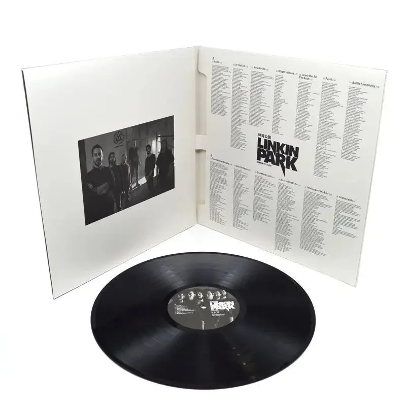 12 inch 33 rpm disc vinyl records albums rock European and American band music play gramophone most popular vinyl record