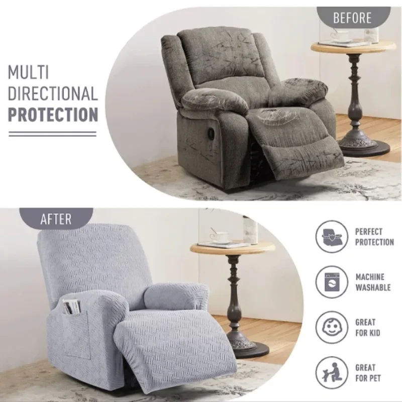 Jacquard Recliner Sofa Cover Elastic Reclining Stretch Armchair adjustable Most Cheap Sofa Covers Chair Cover For Living Room