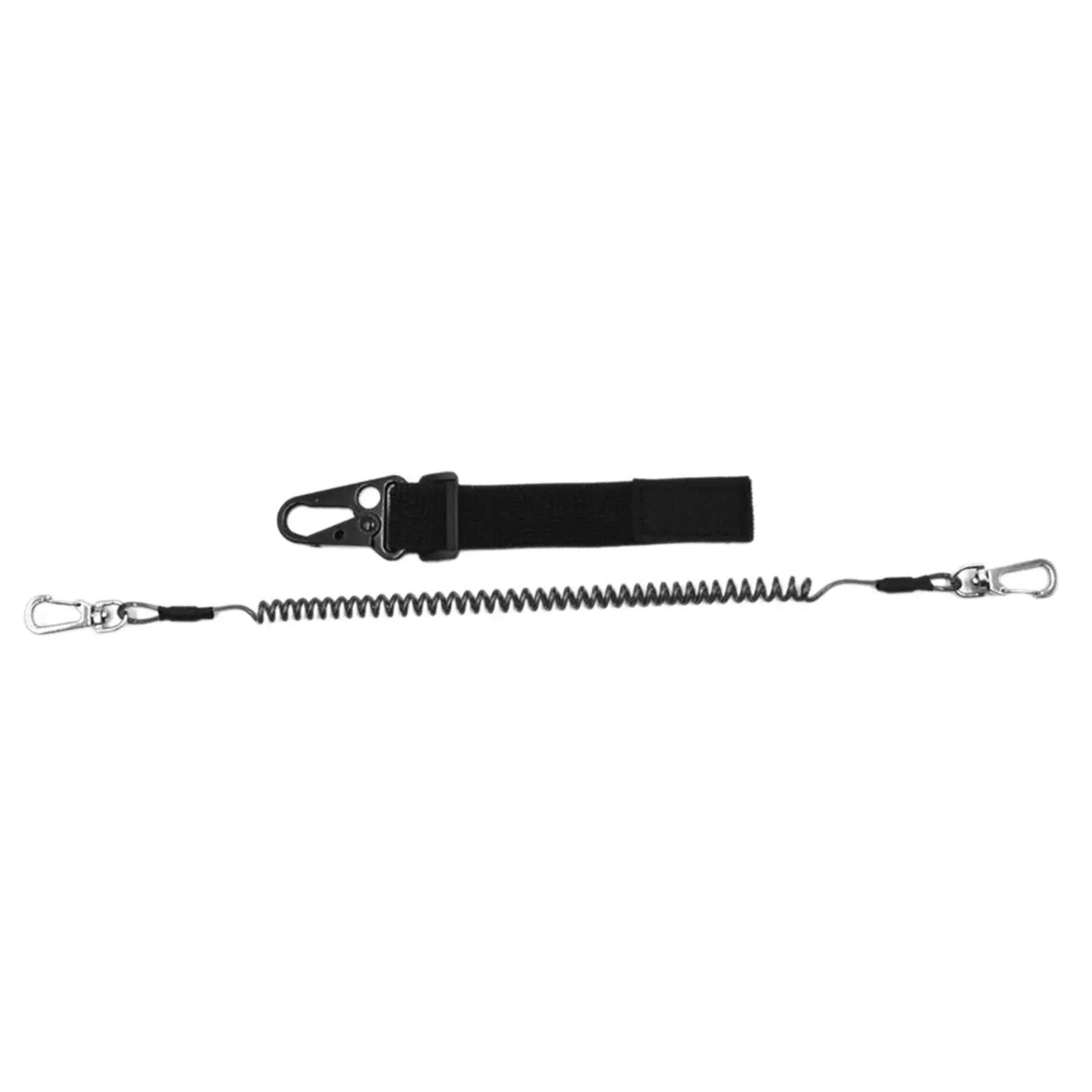 2x Fishing Lanyard Portable Rod Strap Prevent Rod Drop Lose Tool Wire Spring Cord Strap Fishing Pole Tether for Paddles Fishing