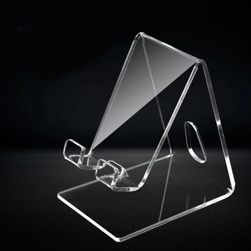1-teiliger transparenter Handyhalter aus Acryl, transparenter Rack für Huawei Xiaomi iPhone – Detail 2