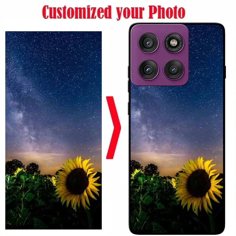 Customized DIY Black Silicone Soft Phone Case - Premium Back Cover