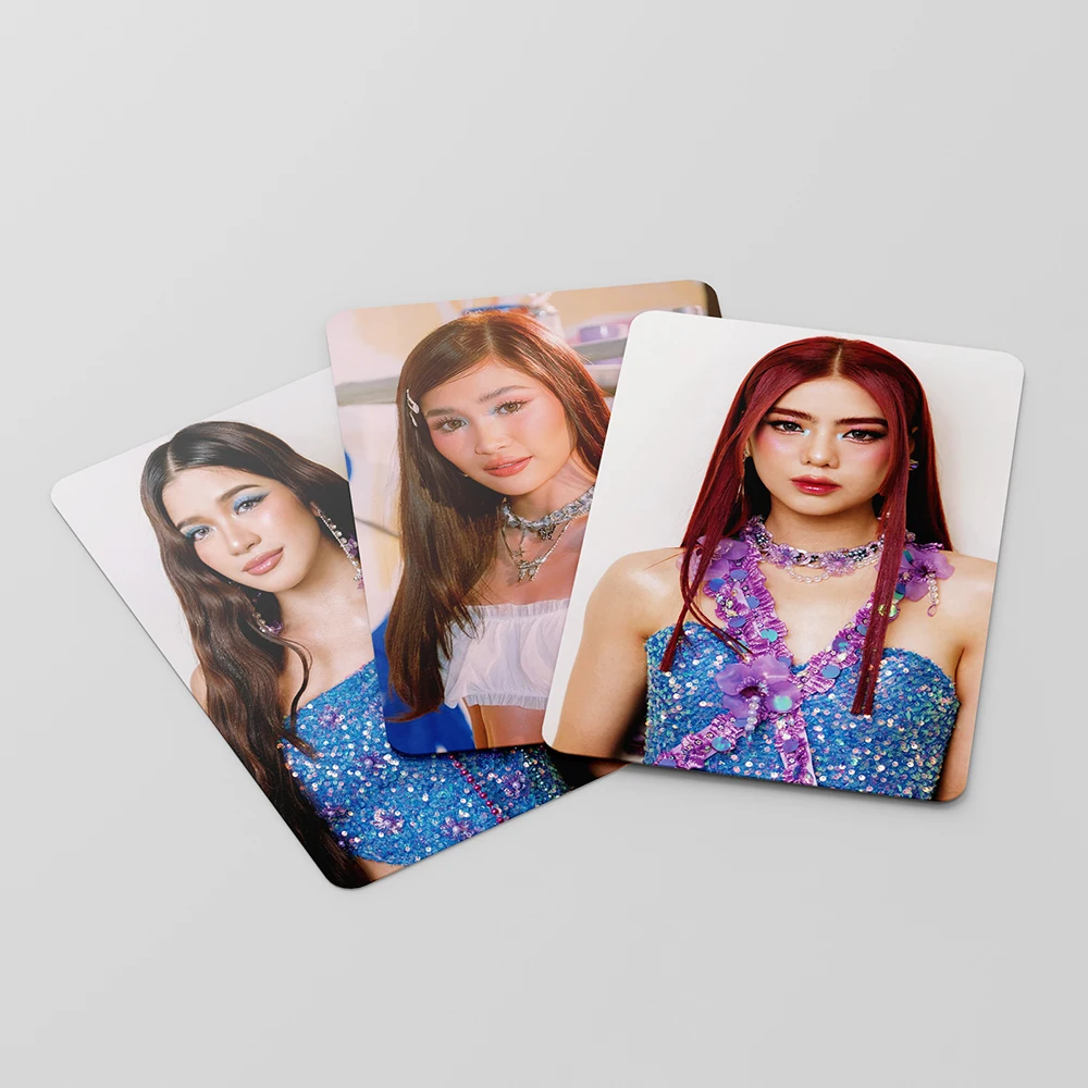55pcs/set Kpop BINI CHERRY ON TOP Photocard Card LOMO Card High Quality Double Sides Printing Fans Gift