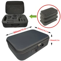 Enhanced Personalizable Shockproof Hard Storage Case with DIY Foam Insert for Outdoor Tools and Accessories (NO.18 3layer)