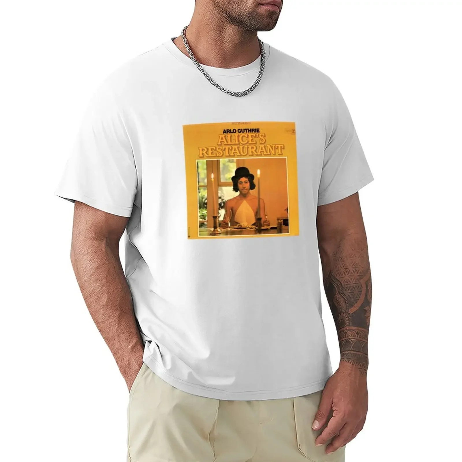 Arlo Guthrie - Alice Restaurant (1967) T-Shirt Customizeds New Edition Customs Mens Workout Shirts