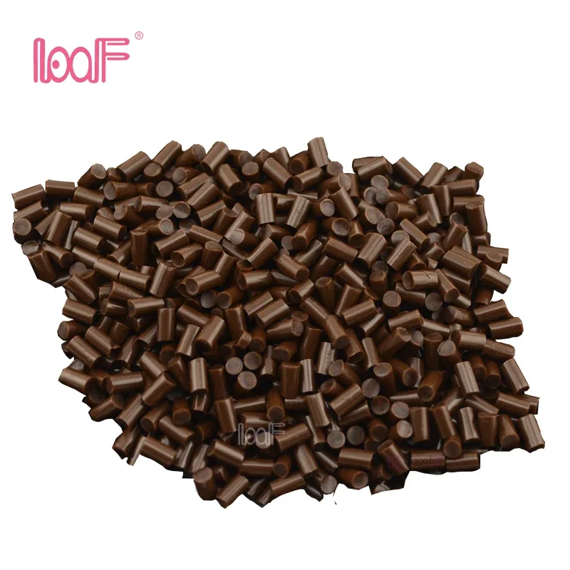 LOOF 1kg Italian Top quality Adhesion Keratin glue Granules Strong Hold Non Slip Bonds for I Tip/U Tip Fusion Hair Extensions
