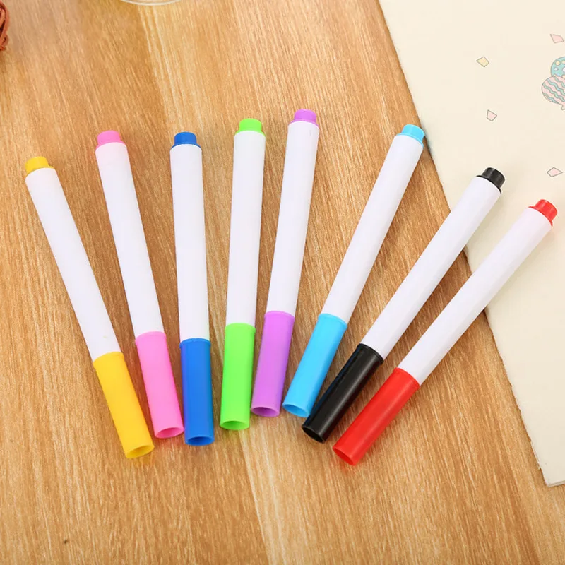 1 Set Lytwtw's Rewritable Whiteboard Stationery Drawing Art School Felt-tip Repeated Filling White Board Water-soluble Chalk