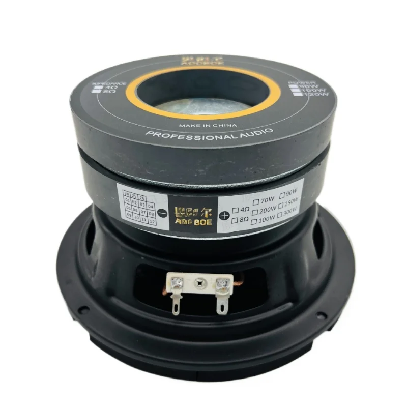 소타미아 1개 200W 6.5인치 서브우퍼 스피커 4옴 대형 버블 엣지 듀얼 120 마그네틱 35 코어 파워 스피커 홈시어터 오디오