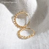 20MM Hoop Earrings 14K Gold Filled Gold Beads Earrings Minimalism  Gold Jewelry Brincos Pendientes Boho Earrings 2