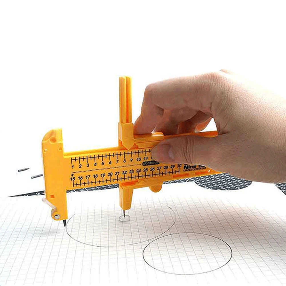 Round Paper Cutting Tool Adjustable Compass Circle Cutter Photo Cloth Scrapbooking Card Circular Cutter Machine