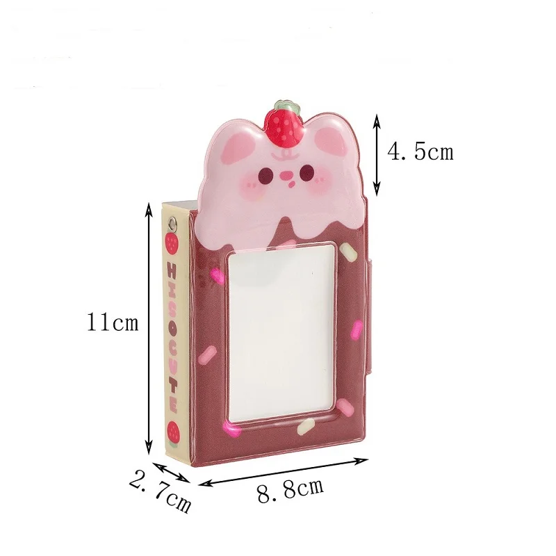 3 Inch Photo Album Cartoon Photo Protective Display Hollow Cute Idol Card Collect Book Classic Card Holder 40 Pockets