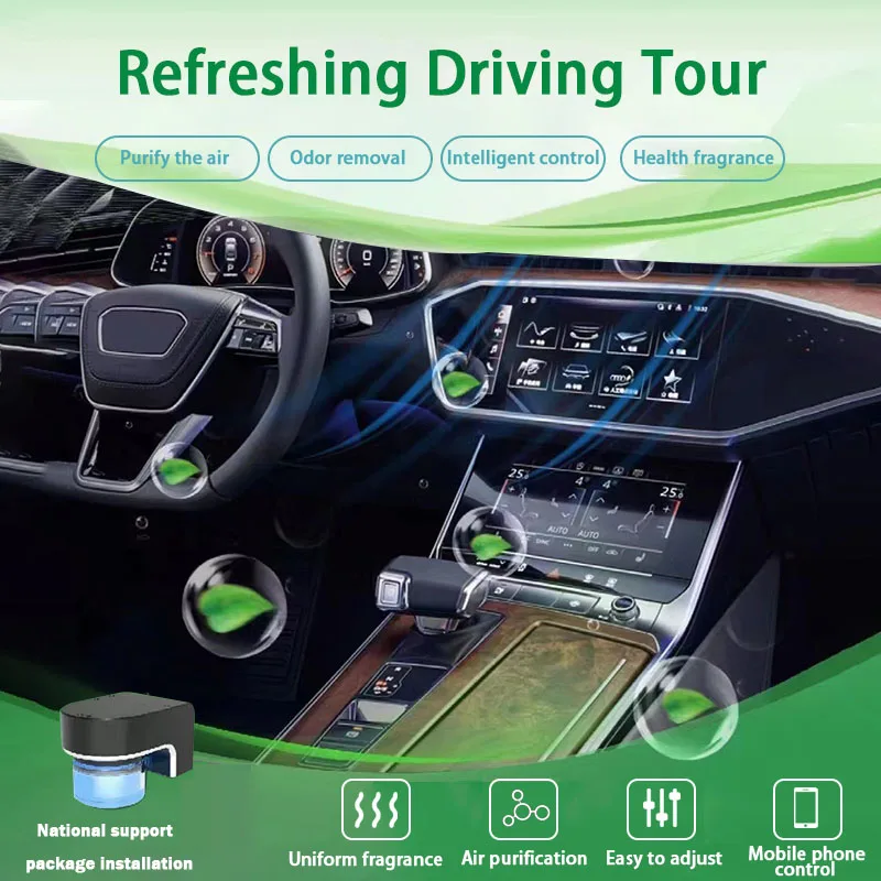 

Car Fragrance System Air Refresher Cleaner Intelligent Aromatherapy Purifier Negative Ion Smart Perfume Diffuse Auto Aroma Scent