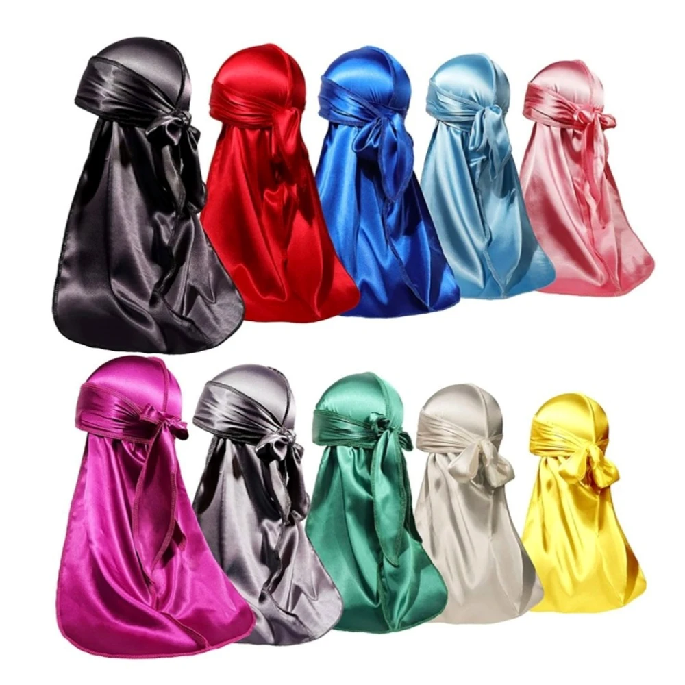 TOPSHUBANG Men's Designer Silk Bonnets and Durags