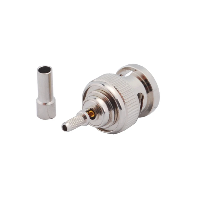 Superbat 10pcs RP-BNC Crimp Male/Female Pins RF Coaxial Connectors Set Compatible with RG316 RG179 RG178 Cables 1.13mm 1.37mm
