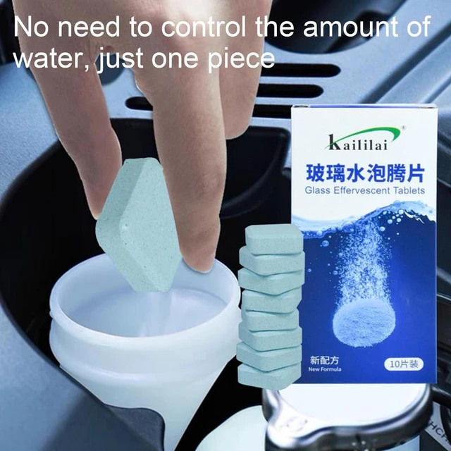 Windshield Washer Concentrate Cleaner Tablets Universal 10Pcs Strong  Cleaning Power Wiper Tablets For Window And Car Etc - AliExpress