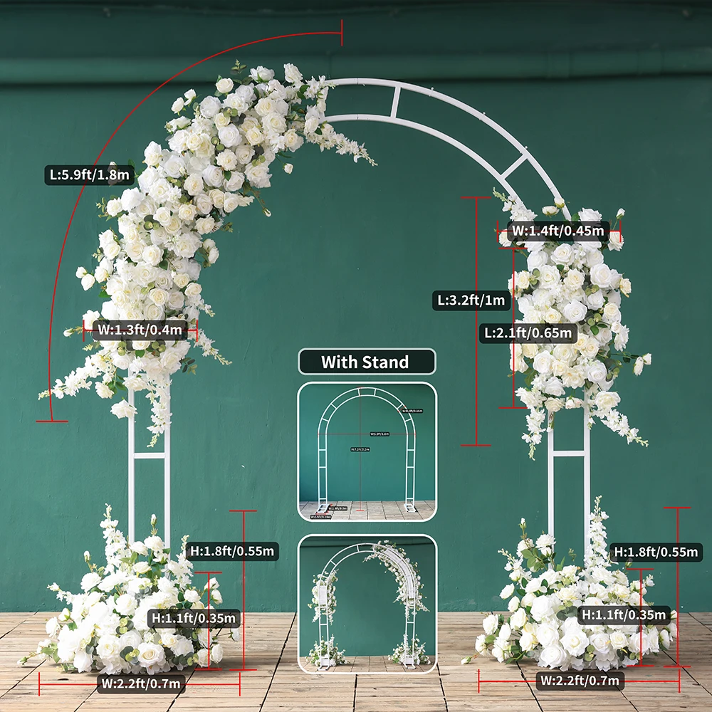 Arreglo de flores artificiales de eucalipto de Rosa Blanca personalizado,  decoraciones de fondo de boda, accesorios de decoración de fiesta de Baby  Shower - AliExpress, image size:1000x1000