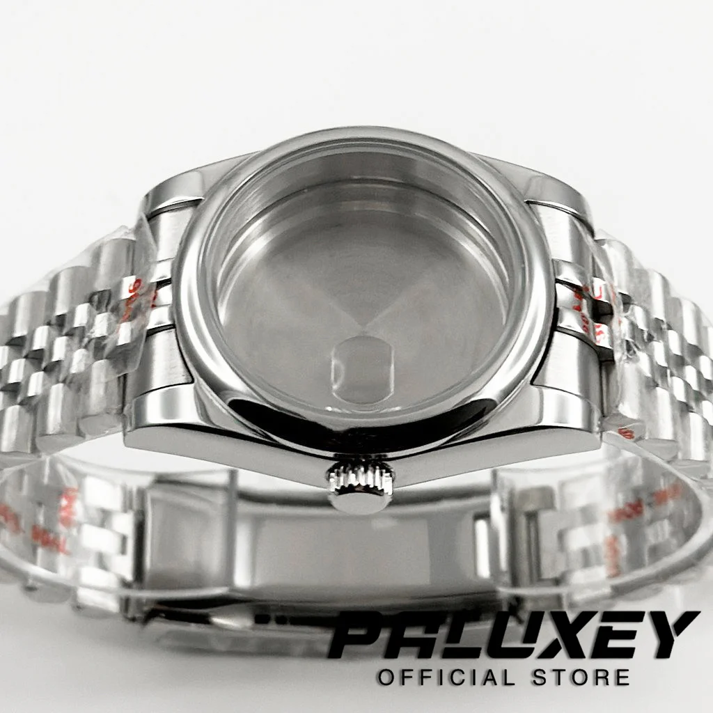 Elegant Smooth Polished Bezel Watch Case with Sapphire Crystal and Jubilee Bracelet, 36MM/40MM