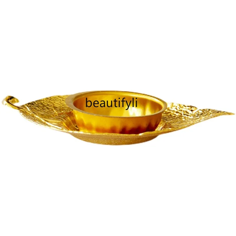 

Middle East Gold Metal Hand-Held Incense Burner Simple Creative Furnishings Table Decoration Incense Burner
