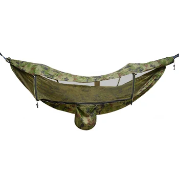Portable Camping Hammock Anti-mosquito and Anti-Sun Camping Hammock 200kg/440.9lbs Load 2.9*1.4m 3