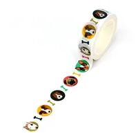 NEW 1PC 10M Decor Dogs Pattern and Bones Washi Tape for Craft Journaling Adhesive Masking Tape Cute Stationery 1