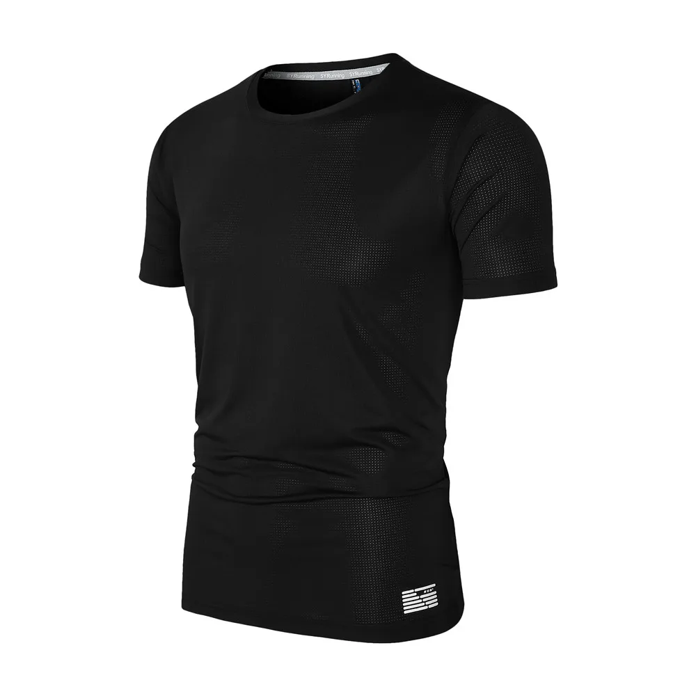 

Summer Men's T-Shirts Large Size Loose Clothes Solid Color Short Sleeves Fashion Casual Breathable Sweat Wicking Sportswear