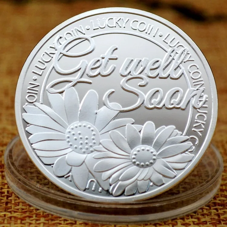 

Креативный подарок «Счастливая монета», коллекционная Посеребренная монета «Я здесь для вас», сувенирные монеты