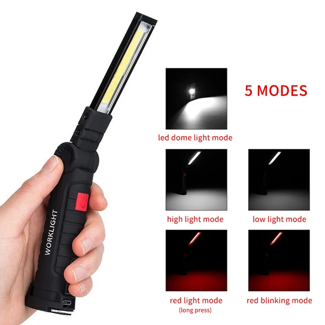 USB Rechargeable Rotating Foldable Flashlight - Image 4