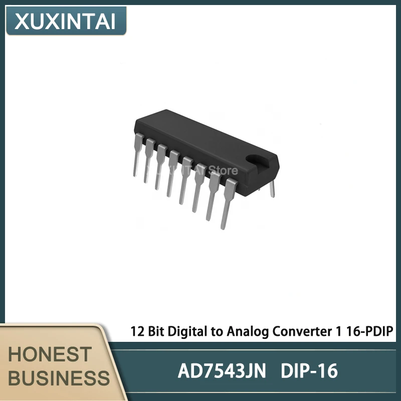 

5Pcs/Lot New Original AD7543JN AD7543 12 Bit Digital to Analog Converter 1 16-PDIP