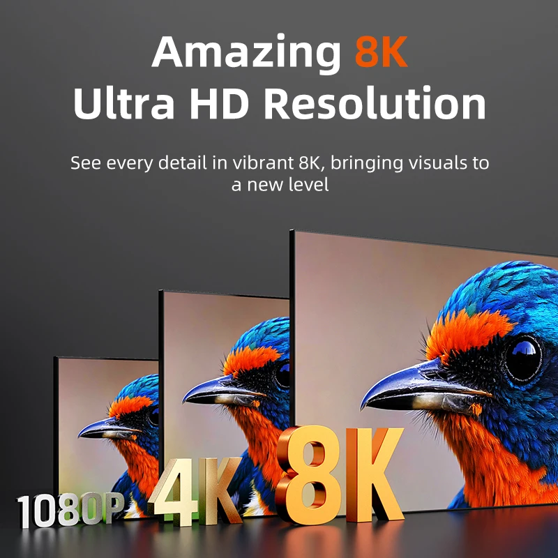 Ultra Slim High-Speed HDMI 2.1 Cable - 8K 60Hz, 4K 120Hz, 48Gbps