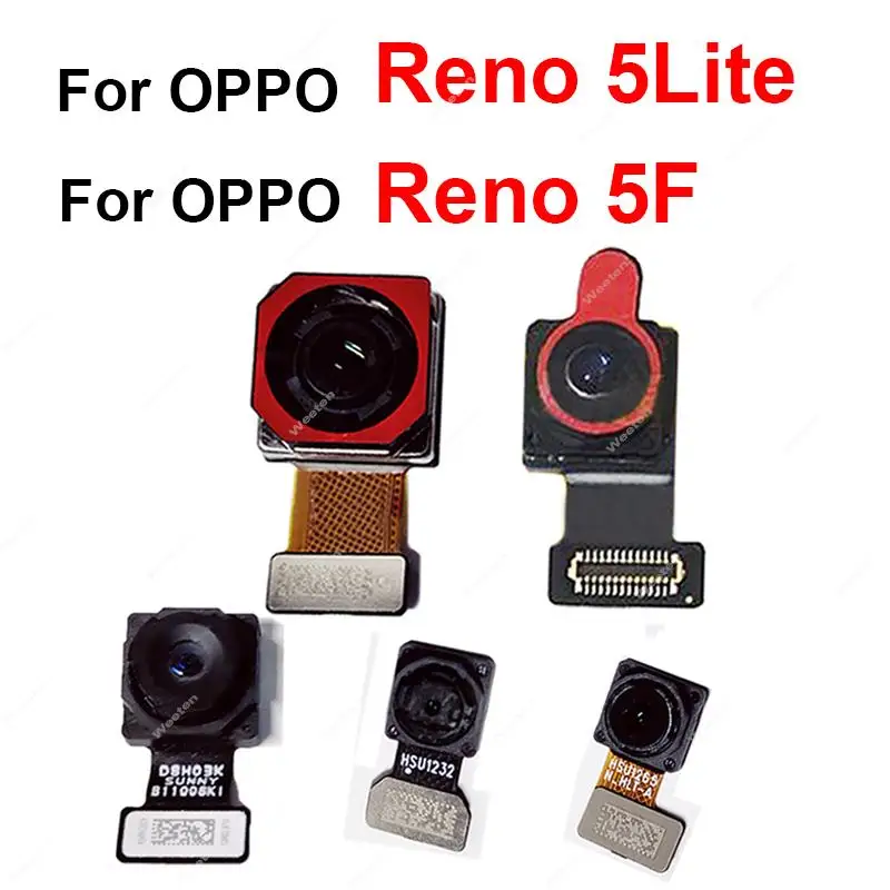 Per Oppo Reno 5 Lite Reno 5 F Anteriore Posteriore Fotocamera Principale Flex Cable Primary Back Selfie Front Face Camera Flex Cable Parts