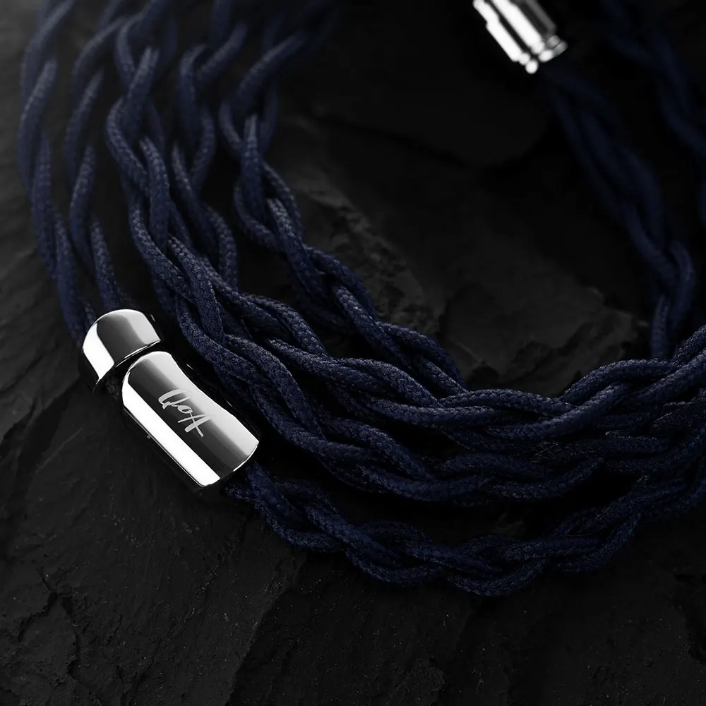 New QOA GIN Earphone Upgrade Cable OCC+ OCC Silver-plated 3.5mm+