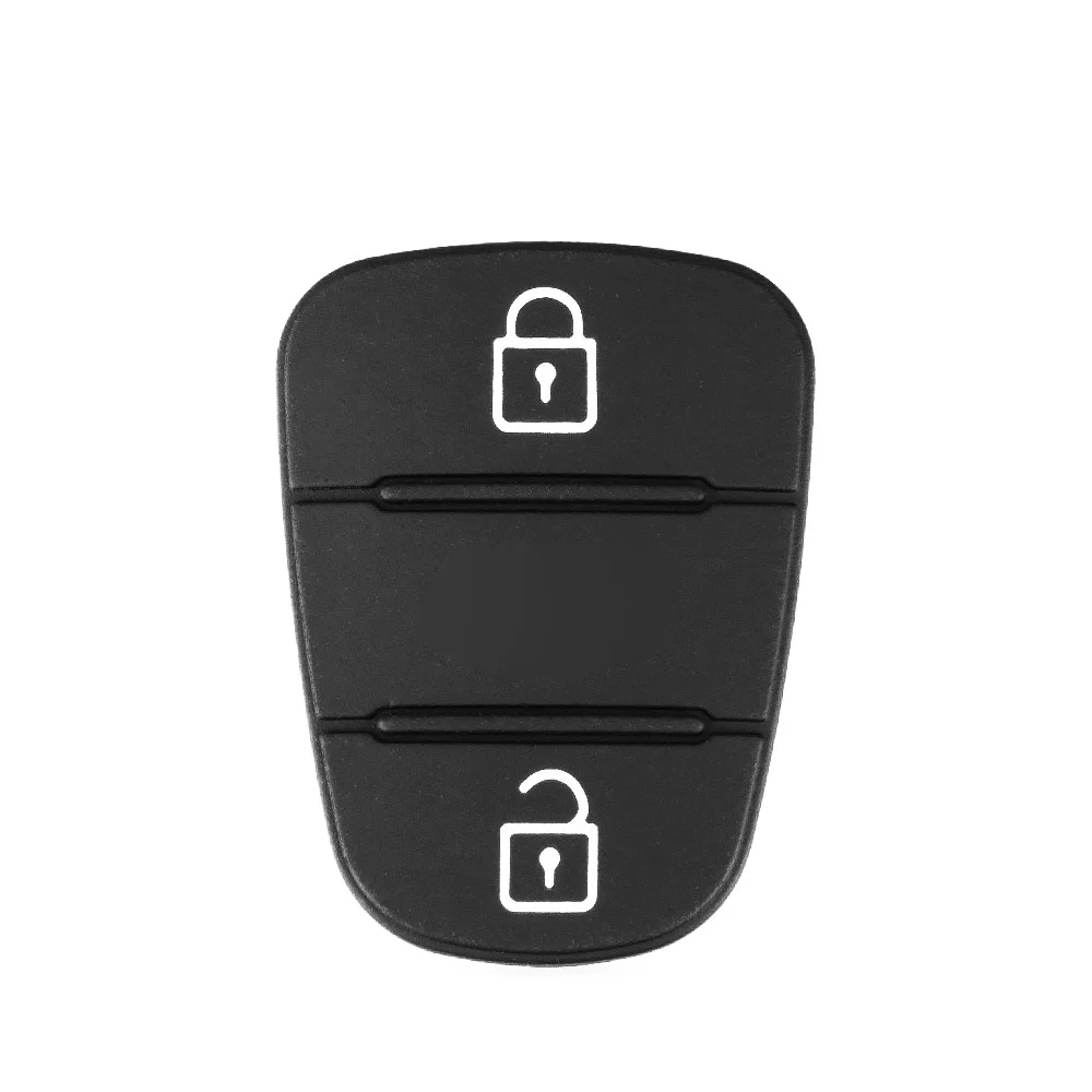 2x 3-Button Replacement Key Rubber Keypad – For Hyundai & KIA I10 I20 I30 Ix35 – Flip Key Style – KIS