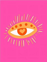 Vibrant Pink - Orange Strawberry Lemon Canvas Art - Modern Avant - Garde Wall Decor - 40x60cm No Frame (PURPLE)