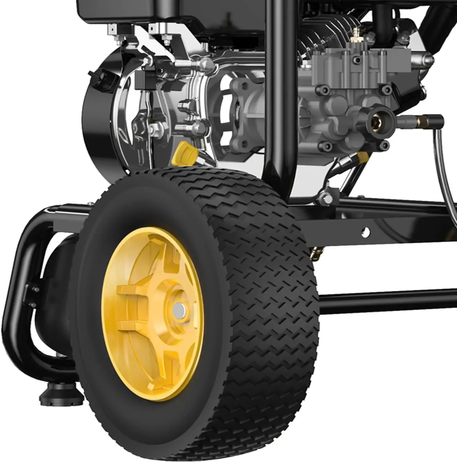 3500 PSI Gas Pressure Washer 2.6 GPM 30Ft Pressure Hose&Soap Tank 5 Nozzles