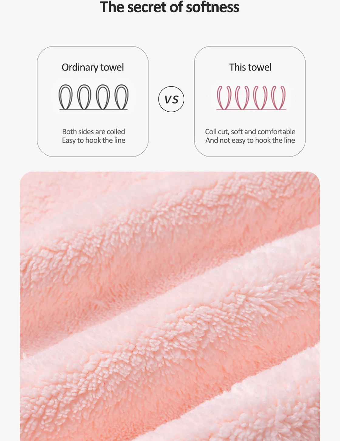 Asciugamano Per Capelli In Microfibra MINISO Kuromi - Antibatterico, Assorbente, Con Bottone