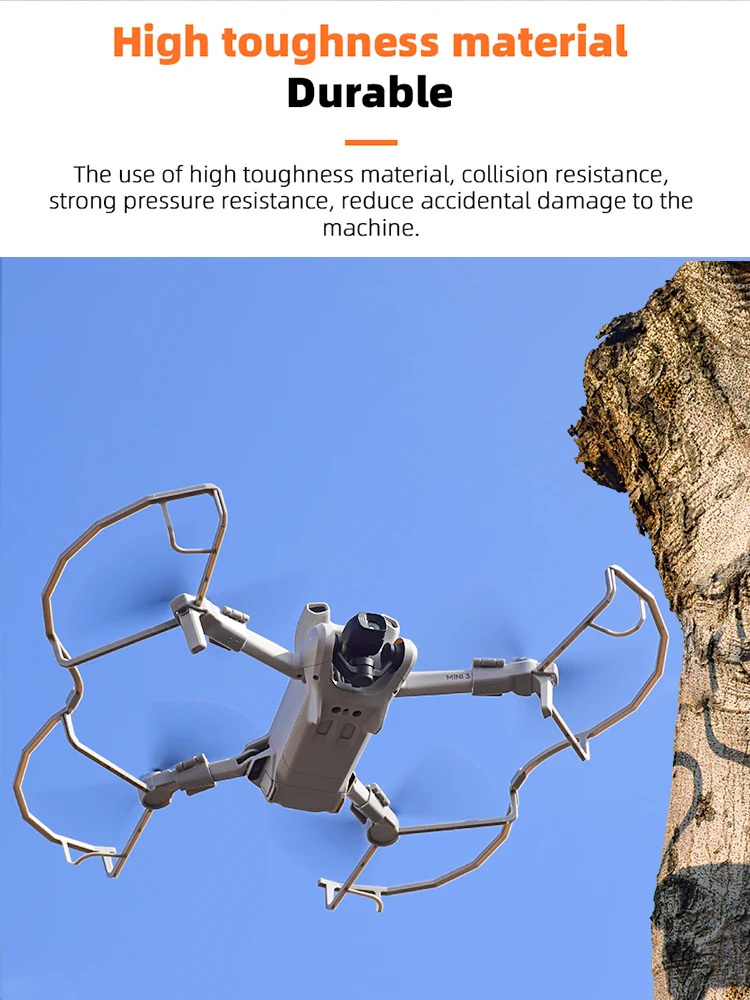 Description Picture 6 of itemPropeller Guard Props Blade Protector Cover Ring Landing Gear Leg for DJI Mini 3/Mini 3 Pro Crash Drone Protective Accessories