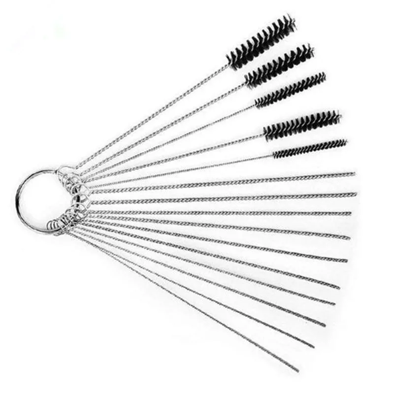 Carburetor Cleaning Needle Set Fifteen Tool Brushes Car And Motorcycle Stainless Steel Dirt Ejector Tool Brush carburetor cleaner kit,carburetor cleaner,motorcycle carburetor,carburetor repair tool kit,carburetor repair tool,brush cutter carburetor