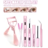 Eyelash Bond & Seal 10ml  Eyelash Glue Remover 5ml Eyelash Curler Eyelash Brush Tweezer Kit Makeup 1