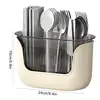 Kitchen Spoon Chopstick Storage Silverware Drying Drain Basket Cutlery Holder 3 Compartment Flatware Caddy Kitchen Accessories 6