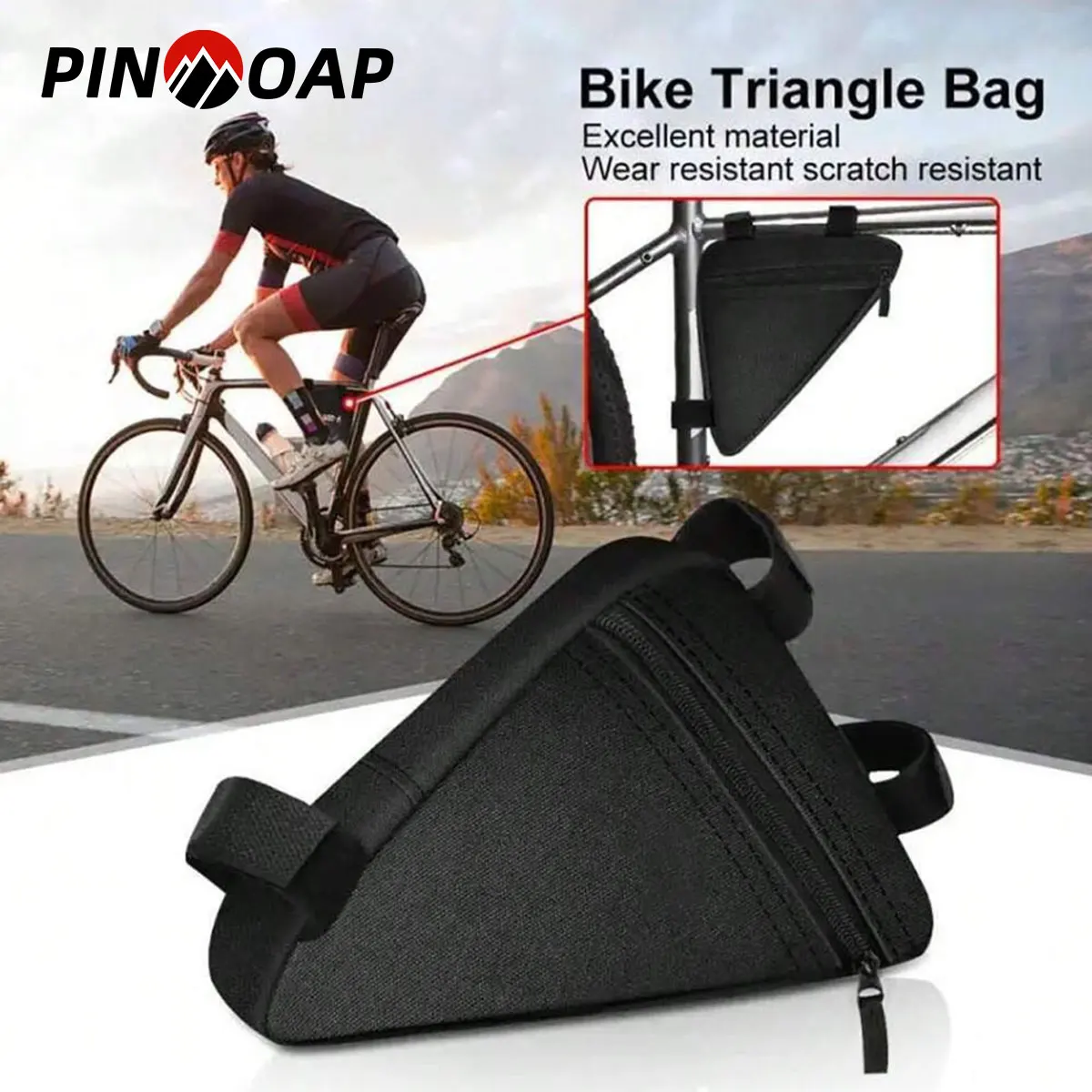 Waterproof Bicycle Triangle Bag for Storage & Tools