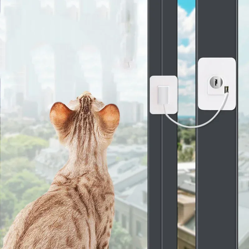 Cat Anti Jumping Out Window Avoid Falling Down Window Limiter Fixed Limit Opening Flap Cat Guardrail Pet Protection Safety Lock Cat Anti Jumping Out Window Avoid Falling Down Window Limiter Fixed Limit Opening Flap Cat Guardrail Pet Protection Safety Lock