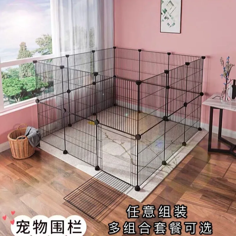 

Fence Indoor Pet Dog Fence Isolation Door Small Dog Teddy Railing Rabbit Cat Iron Net Assembly Cage