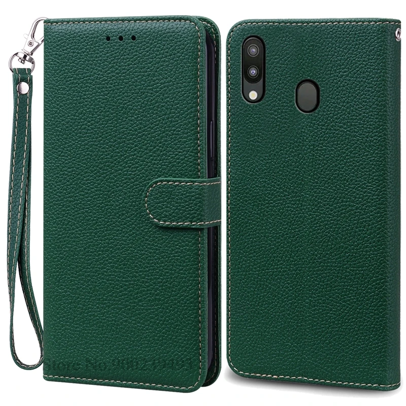 Leather Wallet Case for Samsung Galaxy M20 - Flip Cover & Card Holder