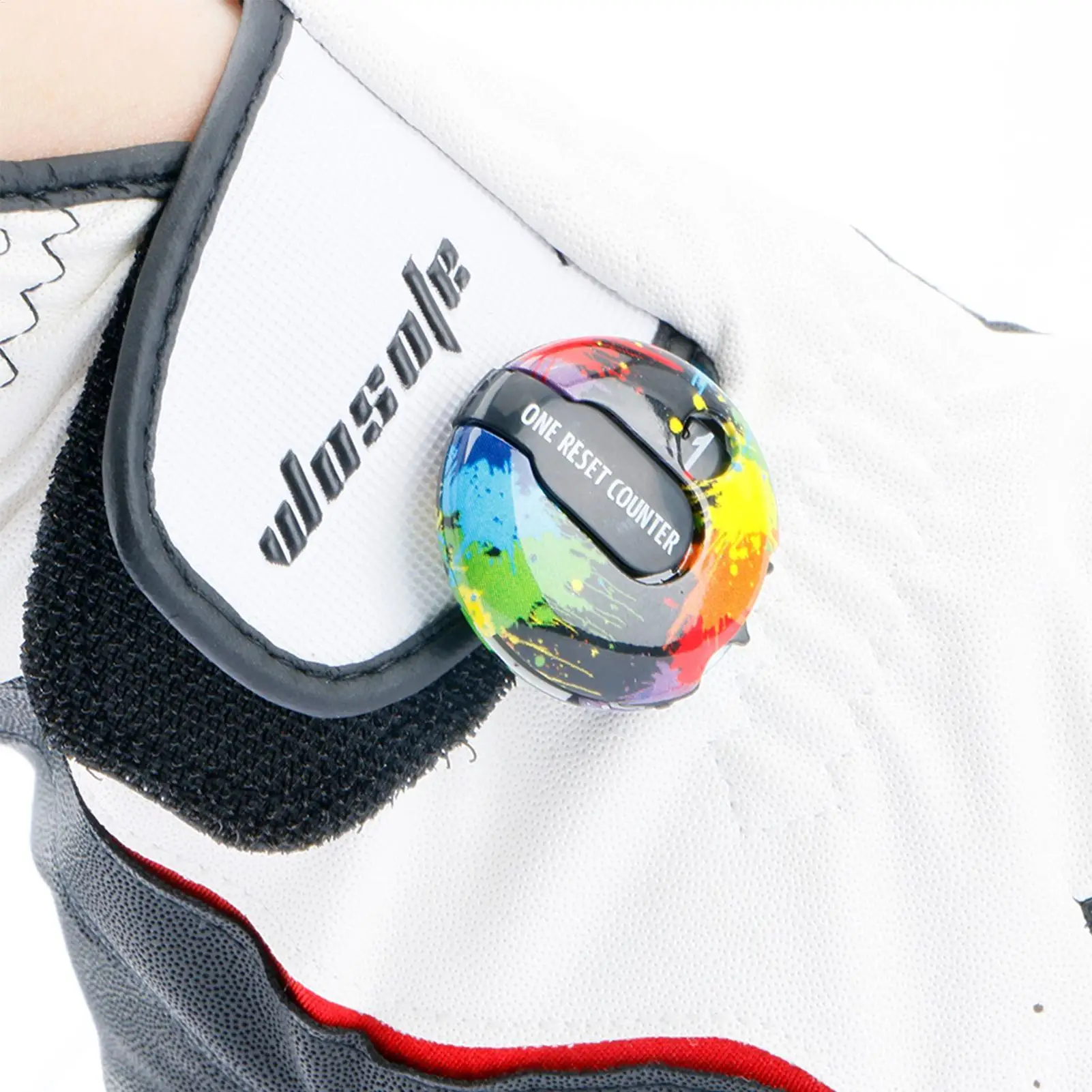 3cm Golf Score Strokes Counter with Hat Clip Portable One Touch Reset Clip on Hat/Glove Game Scoring Record Up To 12 Strokes
