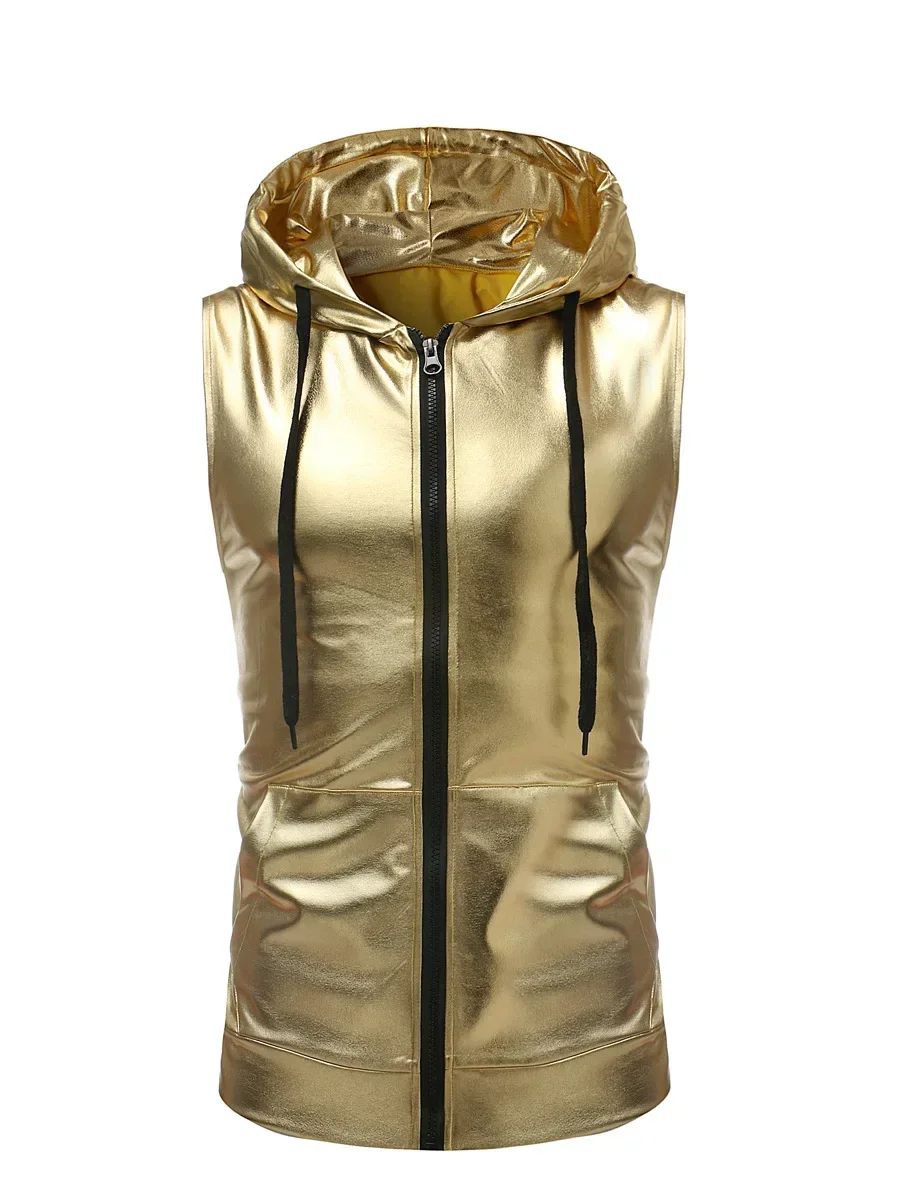 Zipper Tops | Gold Vest | Tank Top | Hoodie - New2022 Top