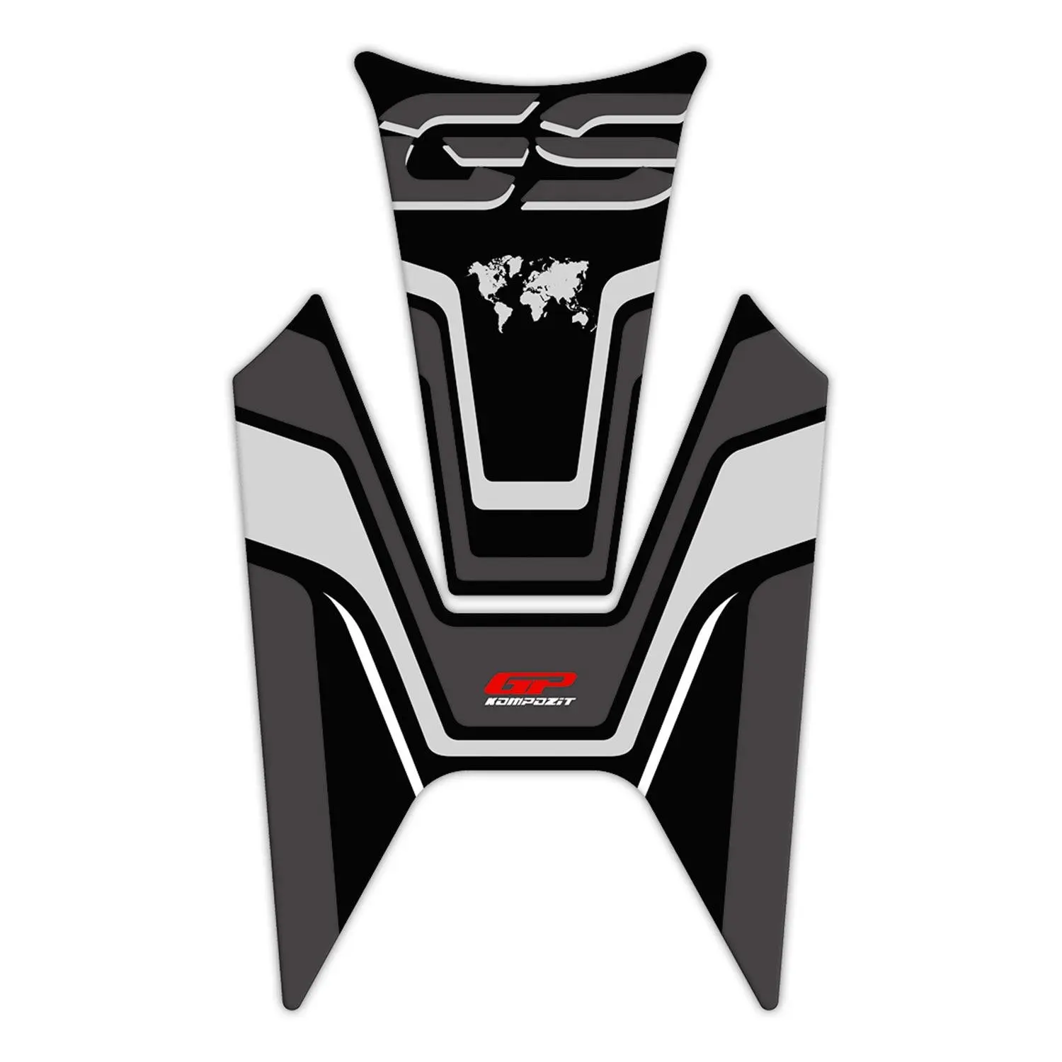 

GP Composite For R 1200 GS 2013-2022 Compatible Tank Pad Black-Gray
