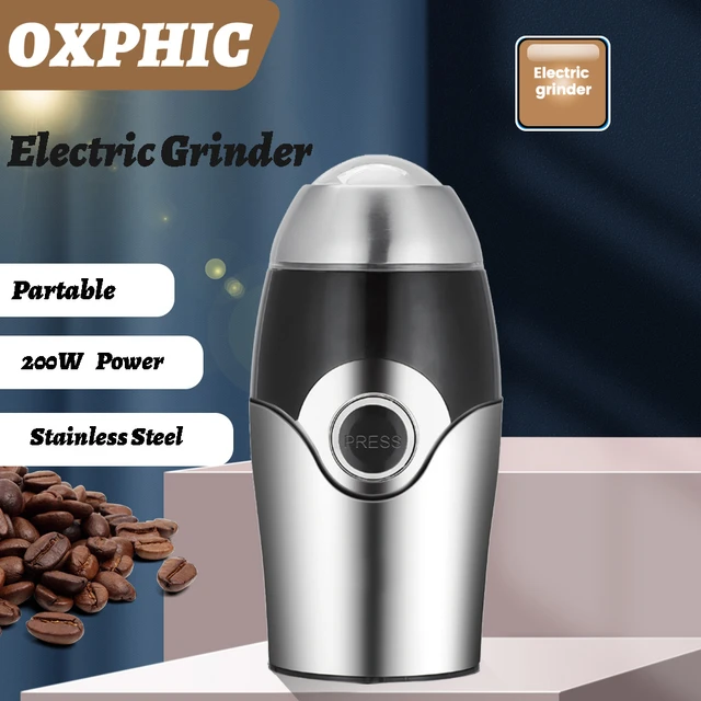 Stainless Steel Coffee Bean Grinder  Coffee Automatic Bean Grinder -  Coffee Grinder - Aliexpress
