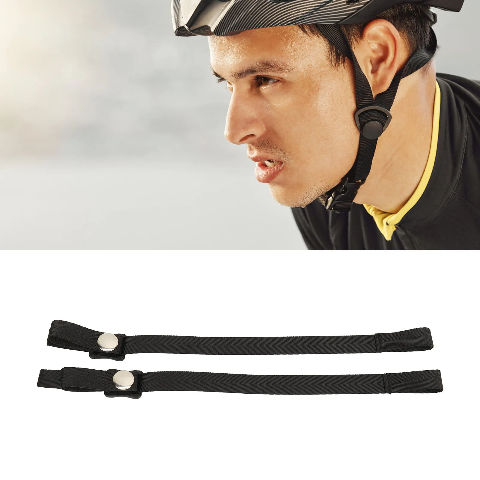 Hockey Helmet Chin Strap 2Pcs Single Strengthened Snap Enhanced Version