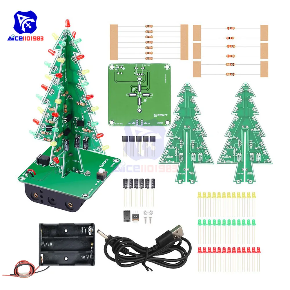 ตัวเลือกสินค้า ชุดฝึกบัดกรี DIY อิเล็กทรอนิกส์ สร้างวงจร PCB ได้เอง