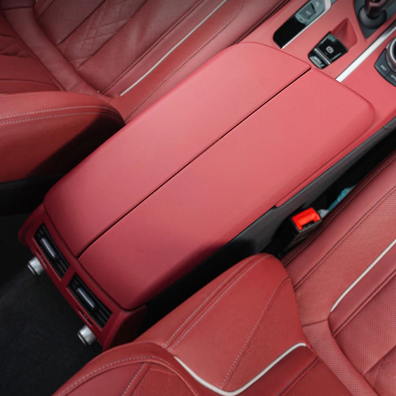 

LHD Car Storage Box Panel Cover Armrest Box Panel Stickers For BMW G01 G02 G08 G05 G06 G07 G20 G21 G30 G32 Accessories