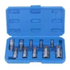 10 Pcs Triple Square Spline Bit Socket Set M4 To M18 1/4in 3/8in 1/2in Drive CR V Steel Bit Socket Set with Storage Box 3